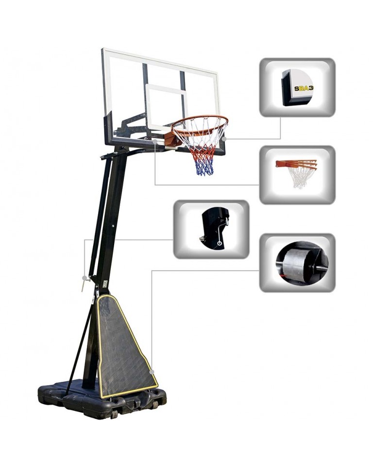 Φορητή Μπασκέτα με βάση Amila Deluxe Basketball System 49220