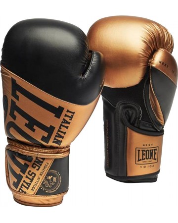 Γάντια προπόνησης Leone Next Boxing Gloves GN311 Black/Gold
