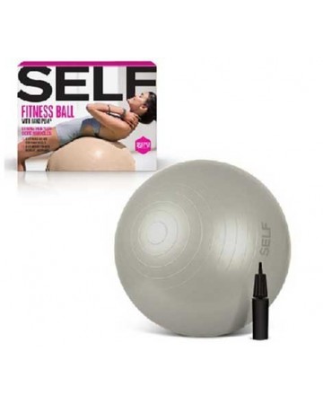Μπάλα γυμναστικής Self Fitness Exercise Stability Ball with Pump 65 CM Grey