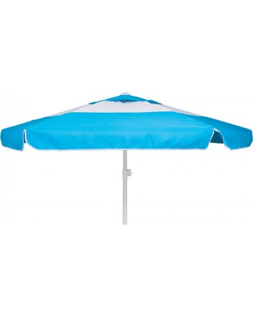 Ομπρέλα παραλίας Escape 2m με αεραγωγό γαλάζια/λευκή (12089)