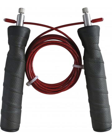 σχοινάκι ταχύτητας amila με ενσωματωμένα βαρίδια power grip speed rope 44057