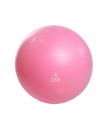 Μπάλα γυμναστικής 55cm (Gym Ball) (Ρόζ) Ligasport