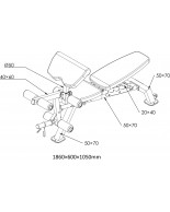 Πάγκος Γυμναστικής AMILA WB510 91402