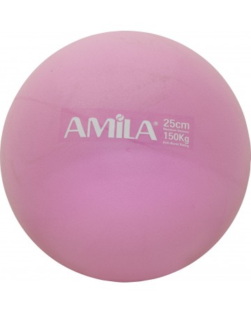 Μπάλα Γυμναστικής Amila Pilates Ball 25cm Ρόζ Bulk