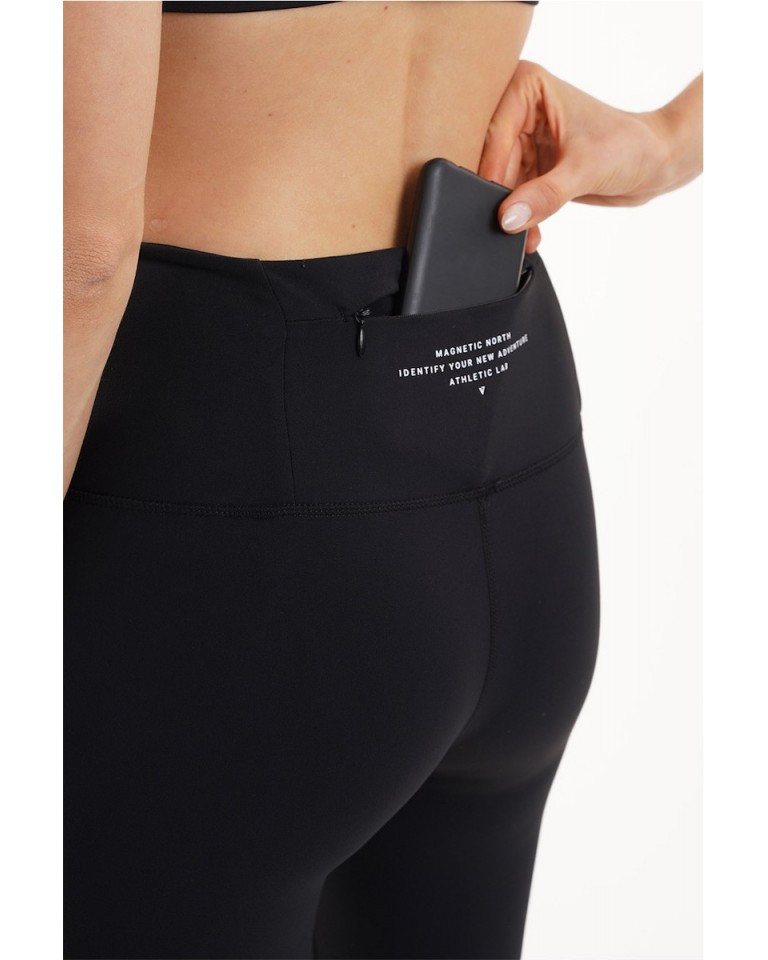 Γυναικεία Κολάν Magnetic North Women s High Waisted Zip Pocket Tights (50002-BLACK)