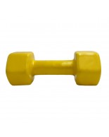 Αλτήρας Βινυλίου Vinyl Dumbbell 4kg (χρώμα Κίτρινο) Ligasport