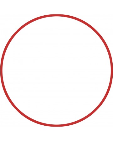 Χούλα Χουπ Κόκκινο 70cm Φ19mm 175gr, amila (48057)