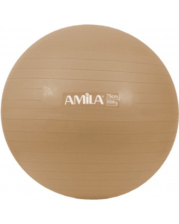 Μπάλα Γυμναστικής AMILA GYMBALL 75cm Χρυσή Bulk 48415