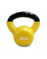 Kettlebell με Επένδυση Λάστιχου W3179-04 κιτρινο 4 kgr