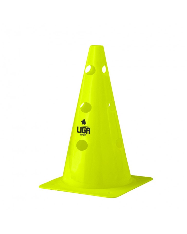 Hole Cone (Κώνος Με Τρύπες 40 cm) Yellow Fluo Ligasport