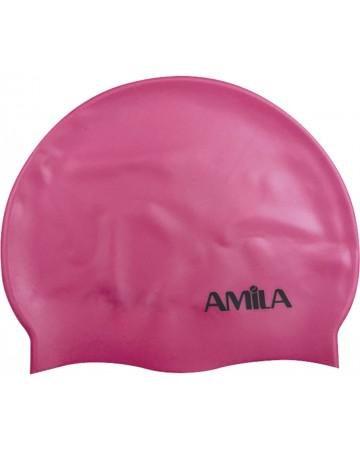 Σκουφάκι Κολύμβησης Παιδικό Amila Ροζ 47019