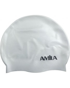 Σκουφάκι Κολύμβησης Παιδικό Amila Λευκό 47021
