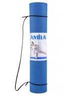 Στρώμα Yoga/Γυμναστικής Amila 81778 TPE Μπλε 0,6 cm