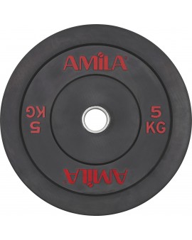 Δίσκος Black R Bumper 50mm 5Kg Amila 84600