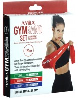 ΣΕΤ 3 Λάστιχα Gymband 1.2m (Πράσινο, Κόκκινο & Μπλε) Amila 48178