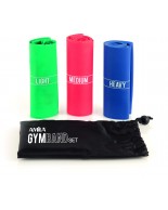 ΣΕΤ 3 Λάστιχα Gymband 2.5m (Πράσινο, Κόκκινο & Μπλε) Amila 48120