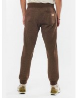 Ανδρικό Παντελόνι Φόρμας Body Action Men Sport Fleece Joggers 023234-6B Dark Brown