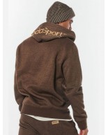 Ανδρικό Μπουφάν με Κουκούλα Body Action Men Hooded Sweat Jacket 073214-06B  Dark Brown