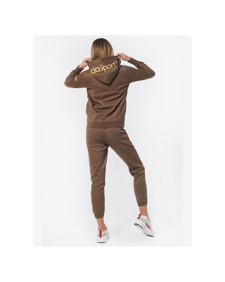 Γυναικείο Παντελόνι Φόρμας Body Action Women Training Sweat Pants 021235 01 Dark Brown