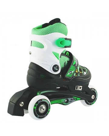 Αυξομειούμενα Roller NJ9128 2 ΣΕ 1 Πράσινο IN-LINE SKATES/HOCKEY ICE SKATES