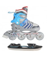 Αυξομειούμενα Roller NH18192 A 4σε1 Γκρι/Μπλε IN-LINE SKATES/HOCKEY ICE SKATES