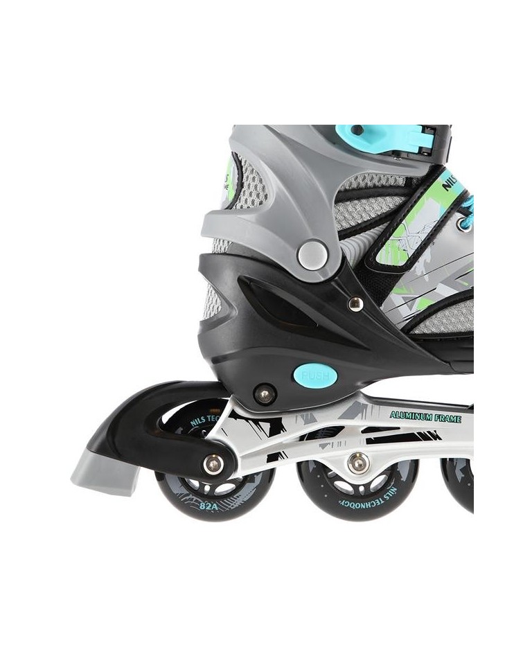 Αυξομειούμενα Πατίνια Roller NA 10602A INLINE SKATES NILS EXTREME ΜΑΥΡΟ