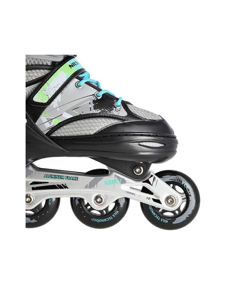 Αυξομειούμενα Πατίνια Roller NA 10602A INLINE SKATES NILS EXTREME ΜΑΥΡΟ