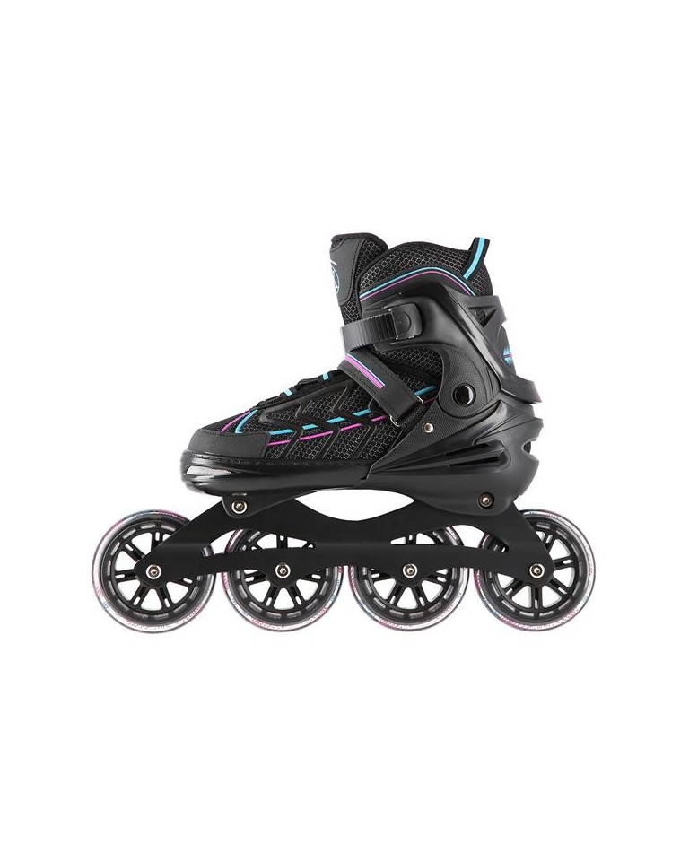 Αυξομειούμενα Πατίνια Roller NA 1128 Μαύρο/Μωβ IN-LINE SKATES NILS EXTREME