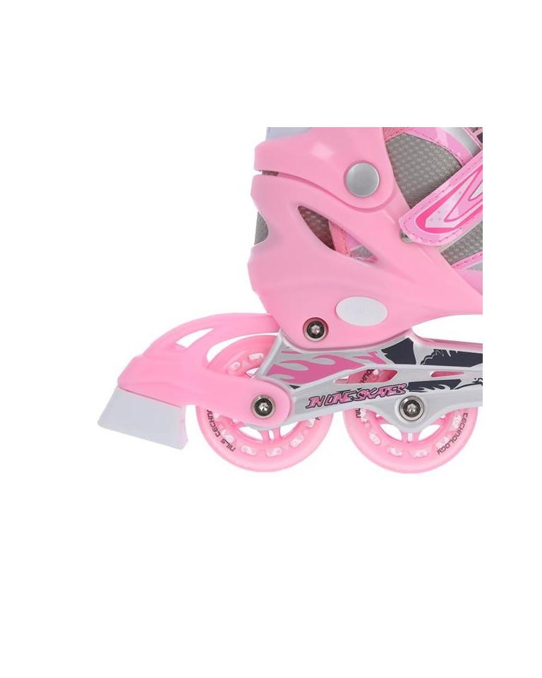Αυξομειούμενα Roller NH18366 2 ΣΕ 1 Ροζ  IN-LINE SKATES/HOCKEY ICE SKATES