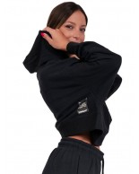 Γυναικείο Φούτερ Body Action Women Oversized Cropped Hoodie 061219 01 Black
