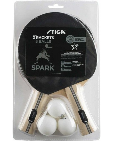 Stiga Spark 2 Σετ Ρακέτες Ping Pong για Αρχάριους Παίκτες (1210-5618-01)