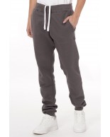 MEN'S REGULAR FIT PANTS CUFF 50015 Pencil Gray