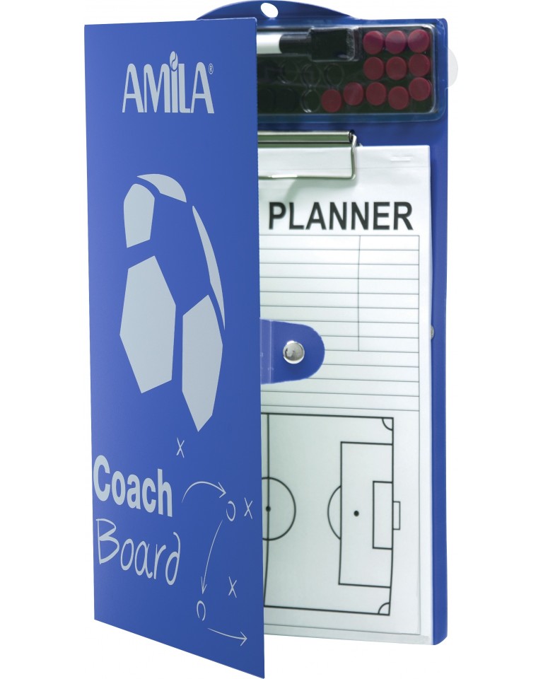Ταμπλό Προπονητή Ποδοσφαίρου Μαγνητικό 22,5x35,5cm Amila 41968