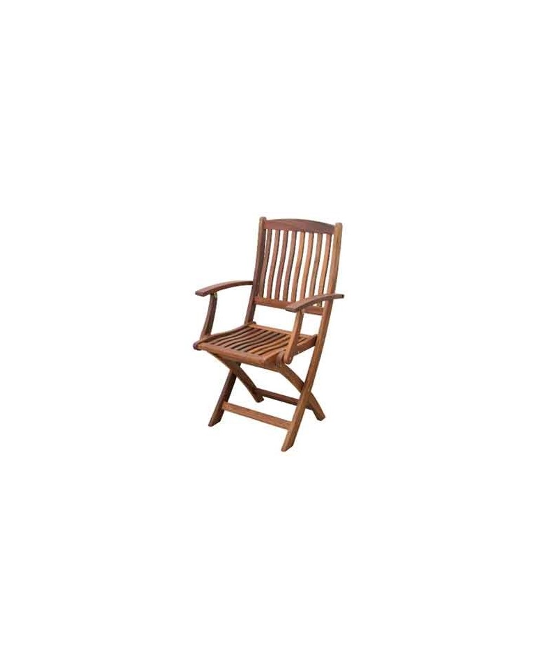 Καρέκλα Πτυσσόμενη με Μπράτσα Acacia (W52xD56xH45/93cm)