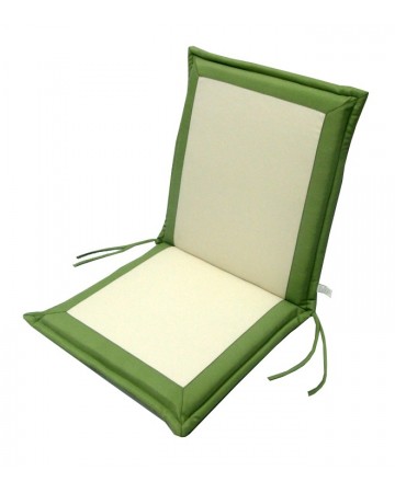 Μαξιλάρι Εκρού/Χακί Για Καρέκλα με Χαμηλή Πλάτη (Διπλής Όψης) 35-30230