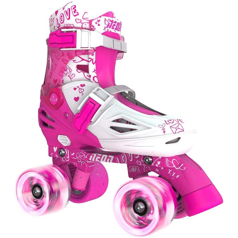 Αυξομειούμενα Inline/Roller Skates Yvolution Neon Combo 2 σε 1, Ροζ