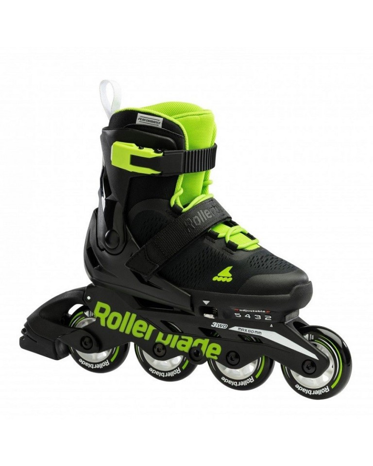 Αυξομειούμενα Inline Skates Rollerblade Microblade Black/Green 43.072219/BL/GR