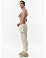 Ανδρικό Παντελόνι Φόρμας Body Action Men's Sustainable Cuffed Sweatpants 023329-05A Offwhite