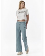 Γυναικείο Παντελόνι Φόρμας Body Action Women Wide Leg Track Pants 021330 01 Grey