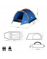 Σκηνή Καμπινγκ NC6010 Hiker 2 Ατόμων Nils Camp 15-04-030