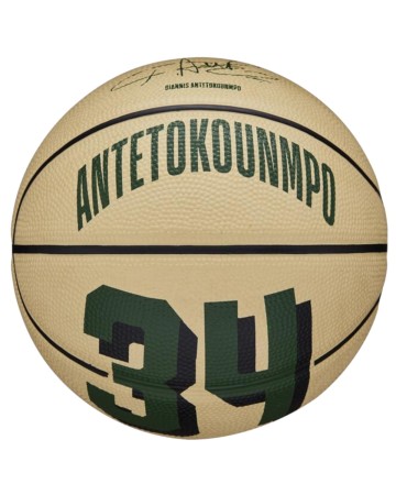 Μπάλα Μπάσκετ Wilson NBA Player Icon Mini BSKT Giannis Antetokounmpo WZ4007501XB3 (Size 3)