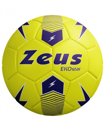 Μπάλα Ποδοσφαίρου Zeus Pallone Ekostar (Κίτρινο Φωσφοριζέ) (Size 5)