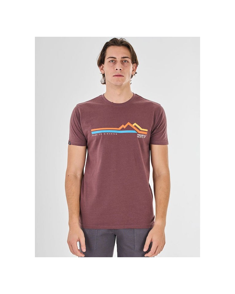 Ανδρικό T-Shirt Magnetic North Men's Dare to Discover T-Shirt 23003 Terracotta