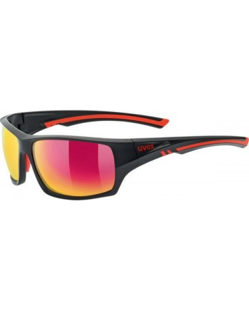 Γυαλιά ηλίου UVEX sportstyle 222 POLA Black Mat / Red (S5309802330)