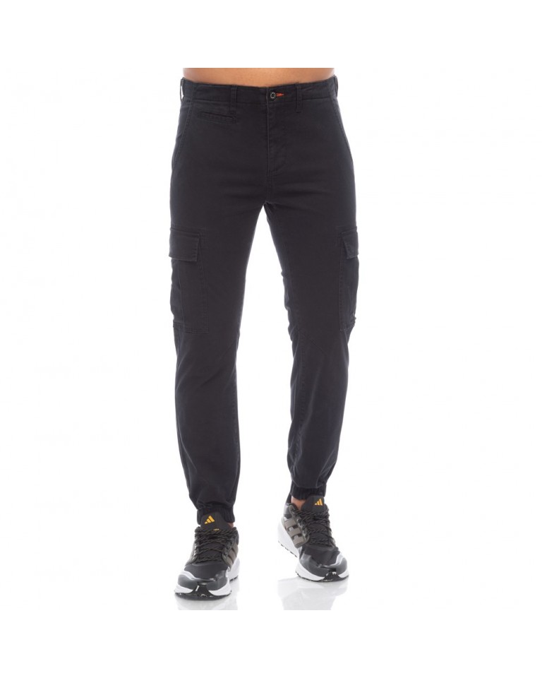 Ανδρικό Παντελόνι Φόρμας Be Nation Cargo Pants Elastic Hem Black 01 02302308