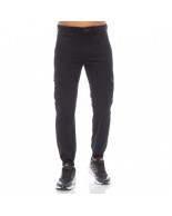 Ανδρικό Παντελόνι Φόρμας Be Nation Cargo Pants Elastic Hem Black 01 02302308