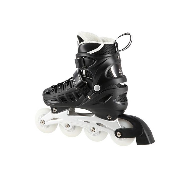 Αυξομειούμενα Roller NH 10905 ΣΕΤ 4 ΣΕ 1 INLINE SKATES NILS EXTREME Μαυρο LED-Large (39-42)