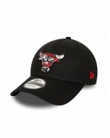 New Era Chicago Bulls NBA Infill 9FORTY Adjustable Cap - Black 60434958