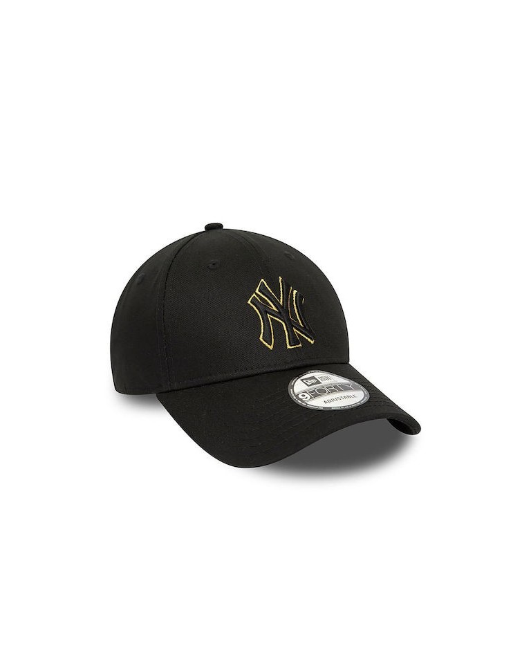Αθλητικό Καπέλο NEW ERA New York Yankees Metallic Outline Black 9FORTY Adjustable Cap  60435135