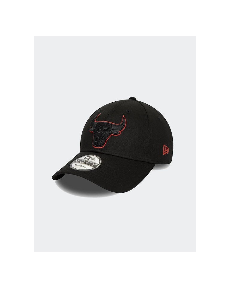 Αθλητικό Καπέλο NEW ERA Chicago Bulls Metallic Outline Black 9FORTY Adjustable Cap 60435146